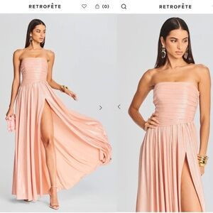 NWT Retrofete Jacie Dress, Size Small, Peach